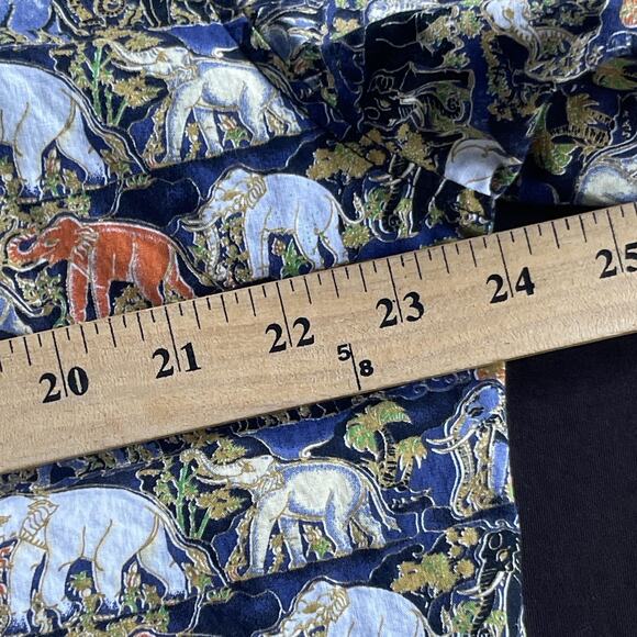 Pidoza Shirt Mens 2XL Elephant Safari Print Short Sleeve Button Up Unique XXL - Picture 6 of 8